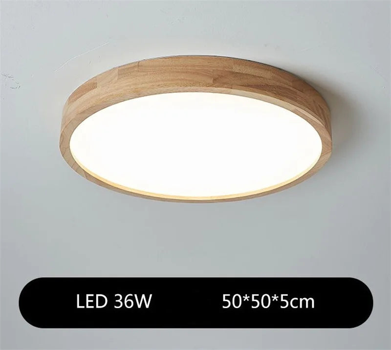 lustre en bois japonais abat-jour en verre décoration intérieure