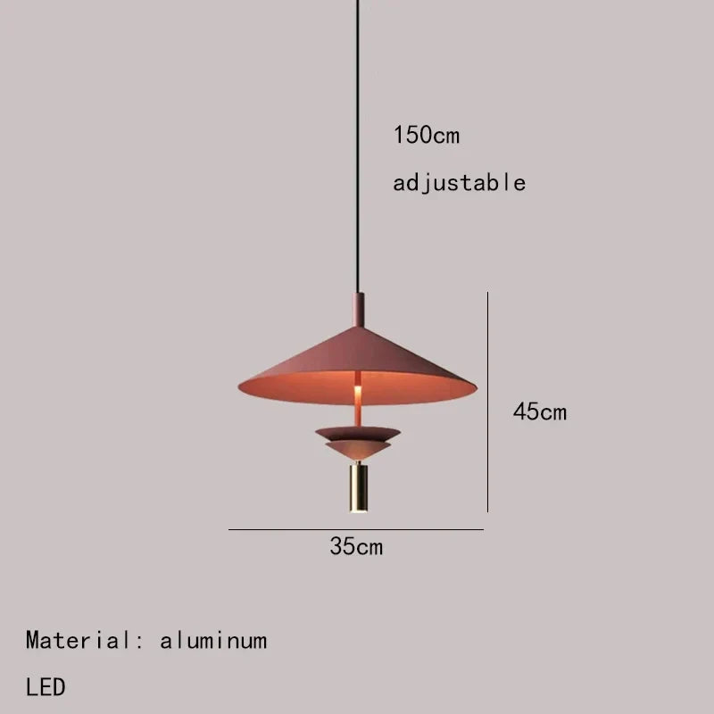 suspension en métal pour intérieur moderne avec lumière douce