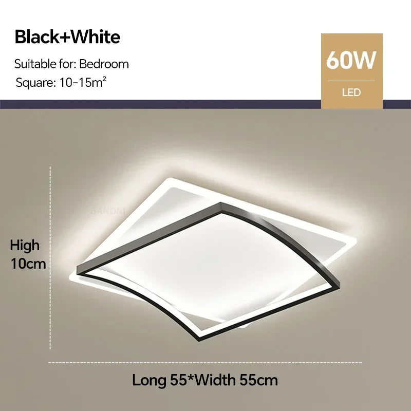 plafonnier led moderne luminaire décoratif intérieur design élégant