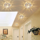plafonnier led en cristal pour décoration intérieure moderne