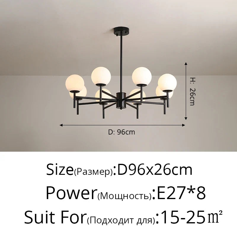 lustre en verre design médiéval pour décoration intérieure moderne