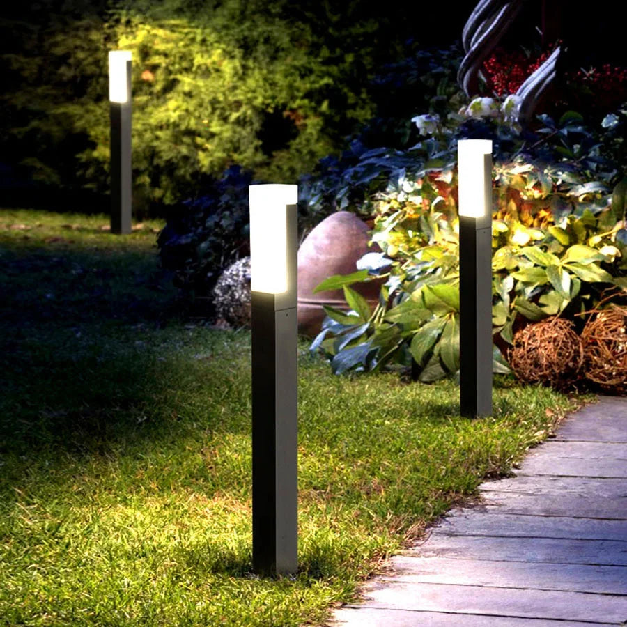 Bornes lumineuses LED avec détecteur de mouvement PIR
