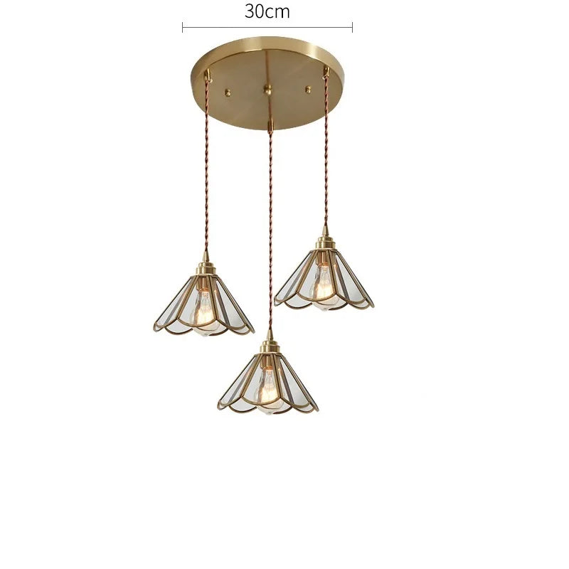 iwhd 2022 	 nordique verre led suspension luminaires cuivre moderne éclairage