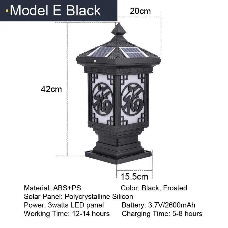lampe solaire led décorative pour jardin et extérieur