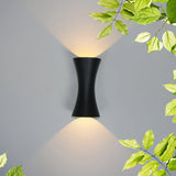 Applique murale étanche extérieure 12W lumière LED COB en aluminium noir luminaire AC85-265V étanche IP65 chambre porche applique murale