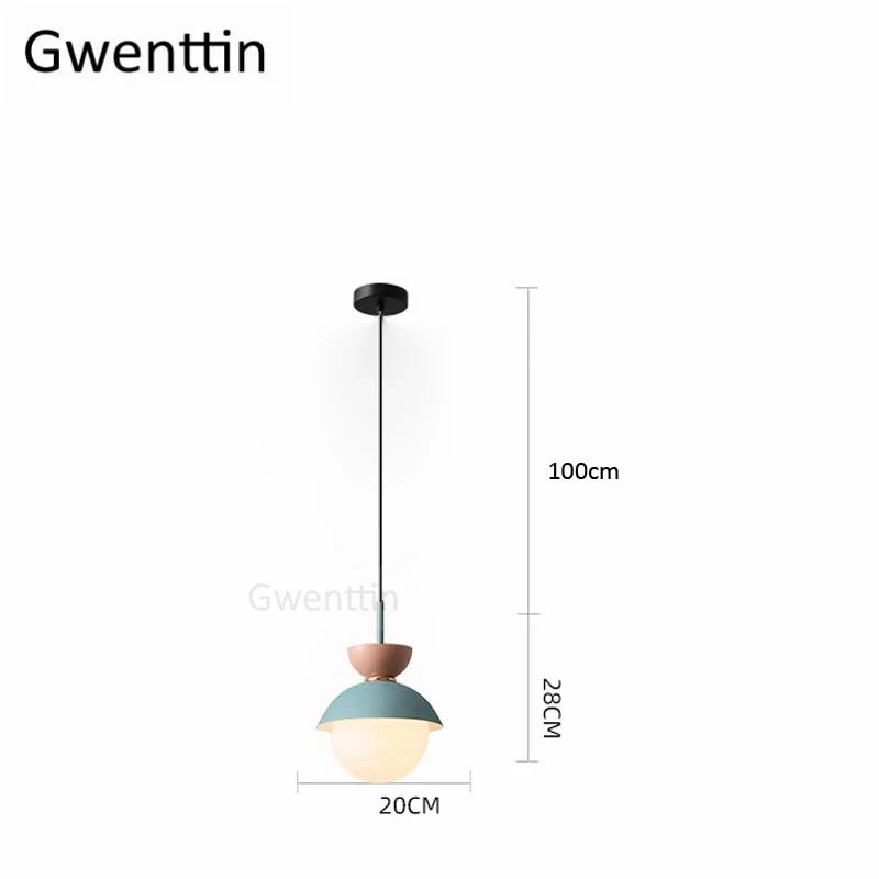 suspension en verre moderne pour décoration intérieure élégante
