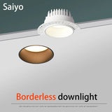 led downlight encastré bordure invisible pour éclairage intérieur magasin domicile