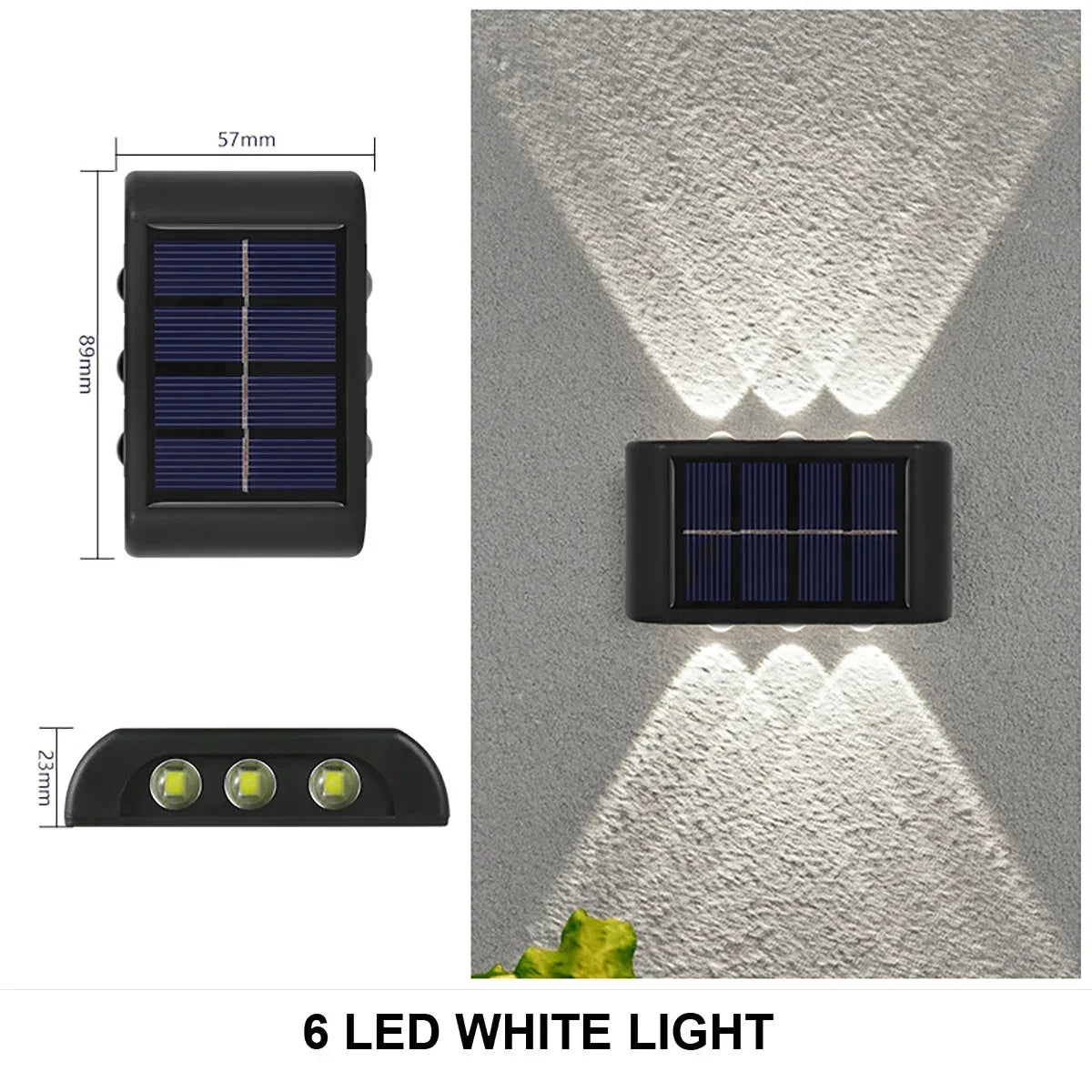 applique murale solaire à led éclairage extérieur étanche décoratif