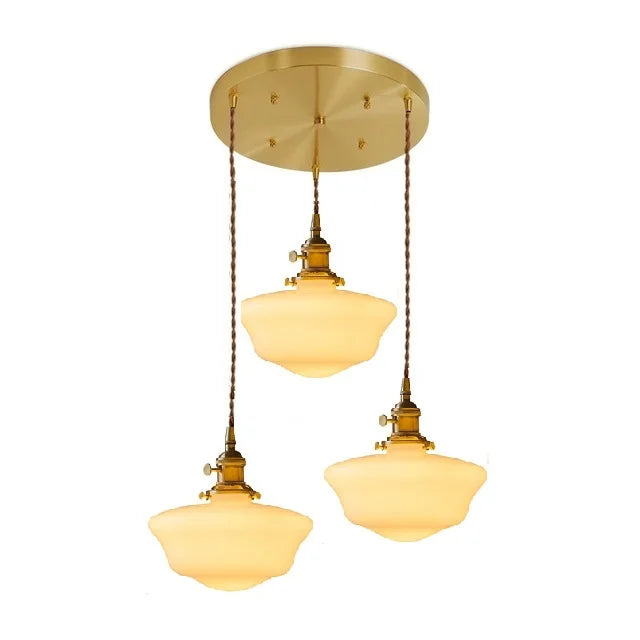 iwhd suspension led en verre et cuivre style nordique moderne