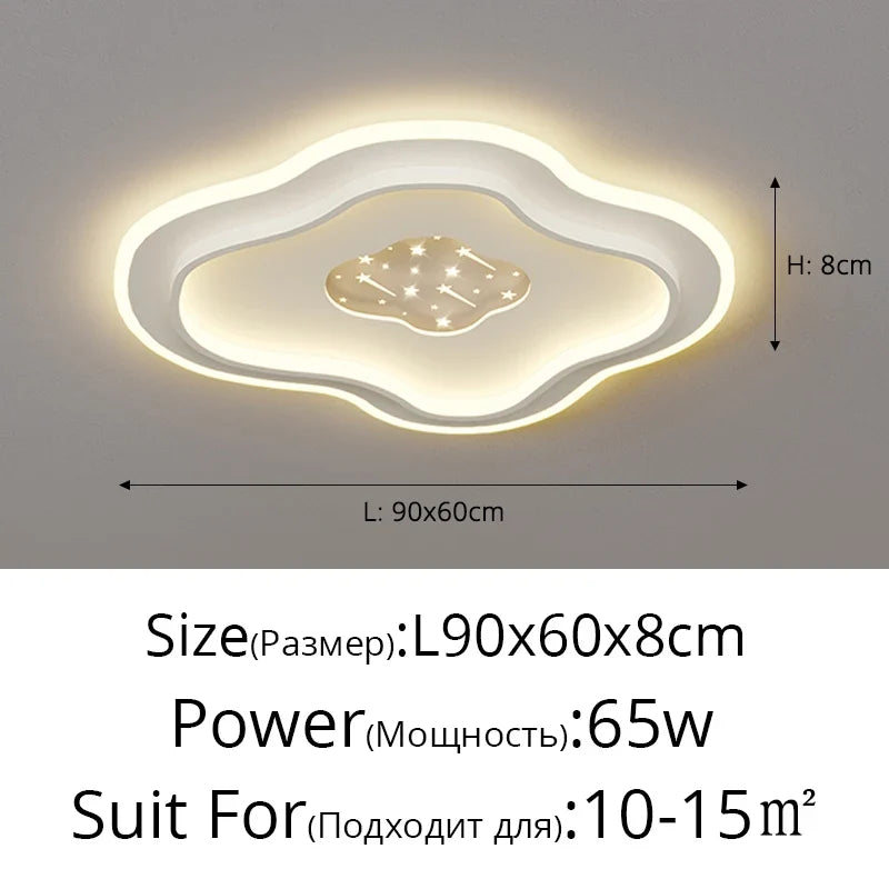 Plafond moderne à LEDs lampe pour chambre cuisine étude éclairage salon luminosité réglable Led plafonnier luminaire