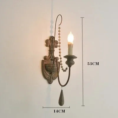 lustre en bois rétro pour décoration intérieure élégante