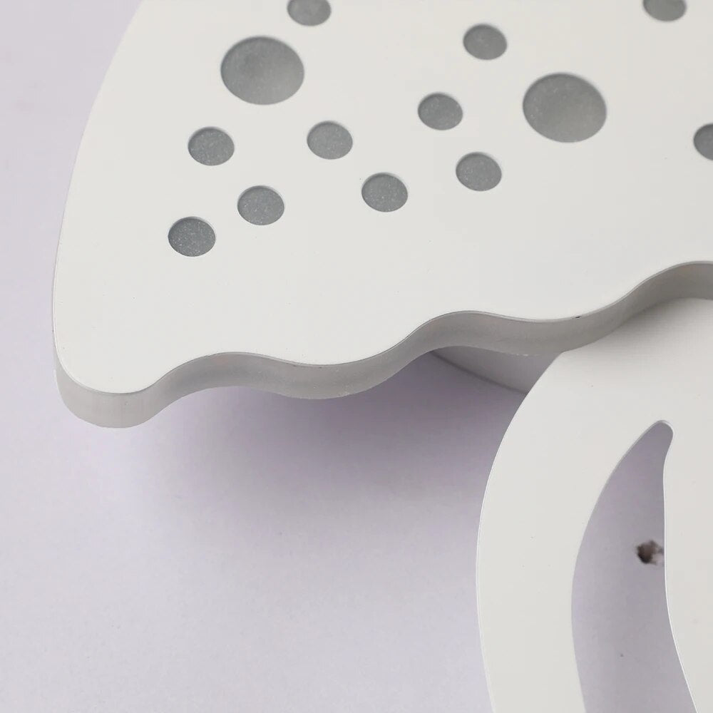 Applique murale blanche en forme de méduse à LED