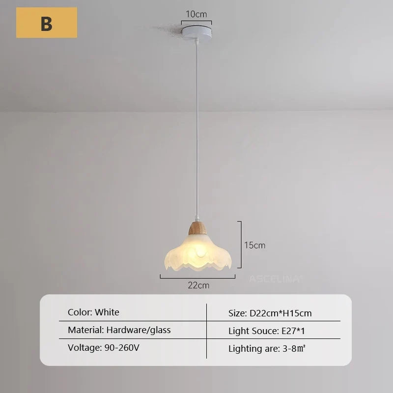 suspension en verre nordique pour décoration intérieure moderne