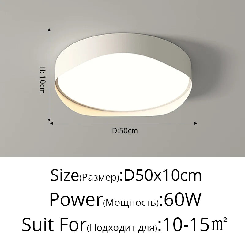 plafonnier led moderne minimaliste économie d'énergie protection des yeux