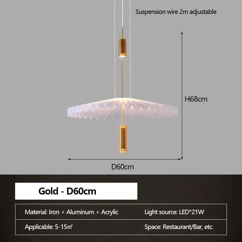 lustre minimaliste led art créatif pour intérieur moderne