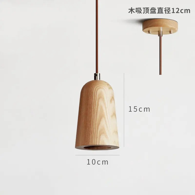 suspension en bois massif style japonais décoration nordique élégante