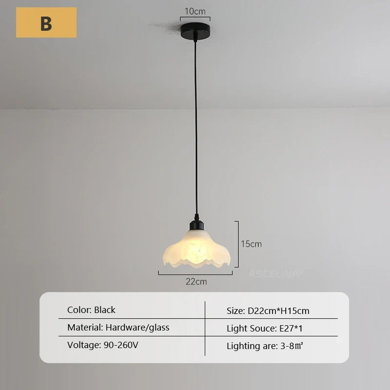 suspension en verre nordique pour décoration intérieure moderne