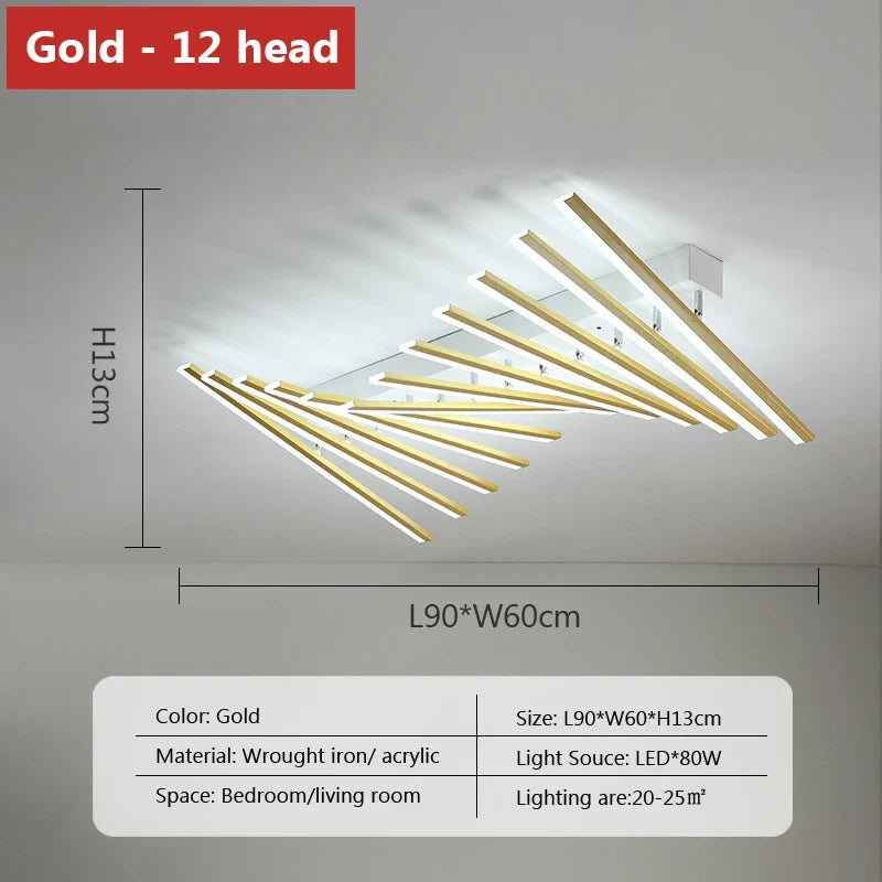 lustre moderne à leds pour décoration intérieure créative