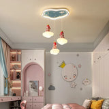 lustre led créatif trois têtes pour enfants