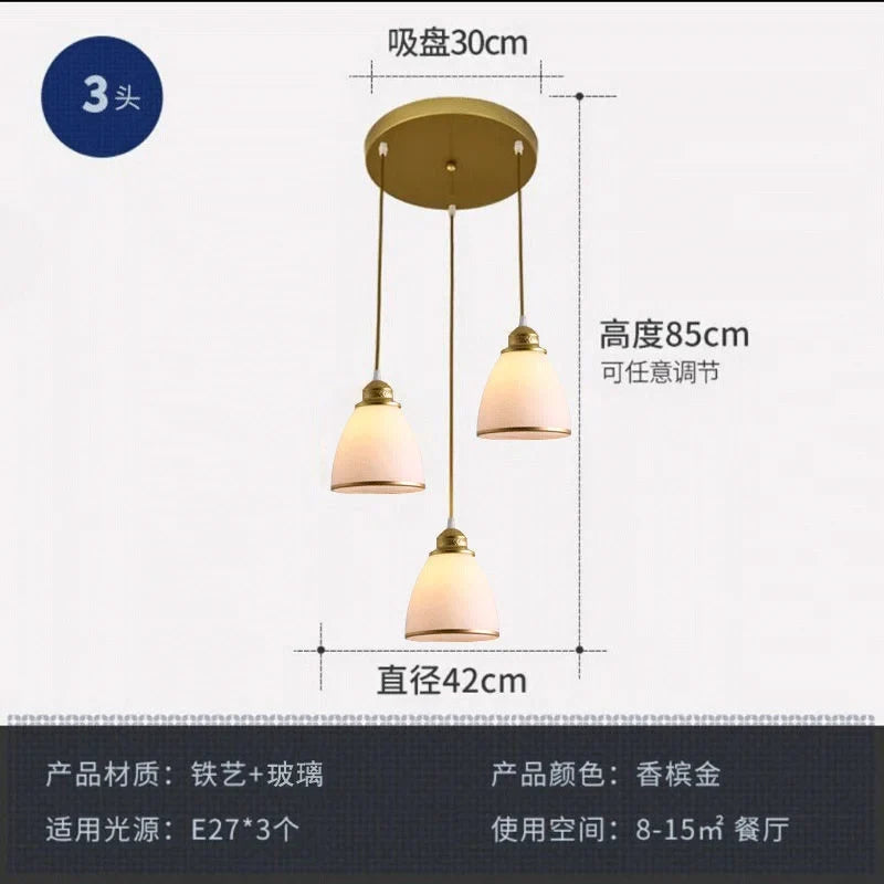 lustre rétro américain pour éclairage intérieur de plafond