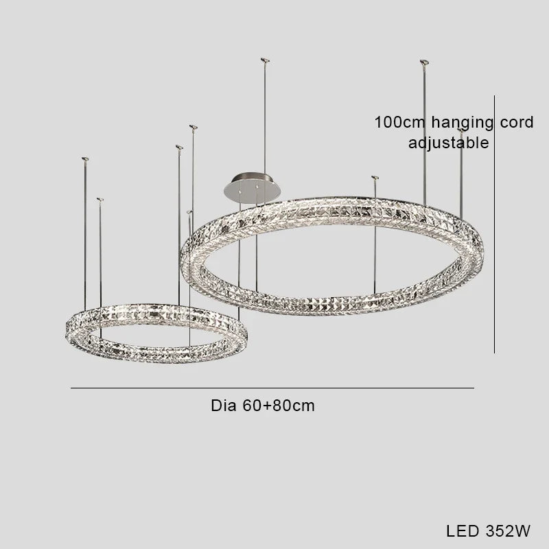 lustre suspendu en cristal design luxe nouvelle collection