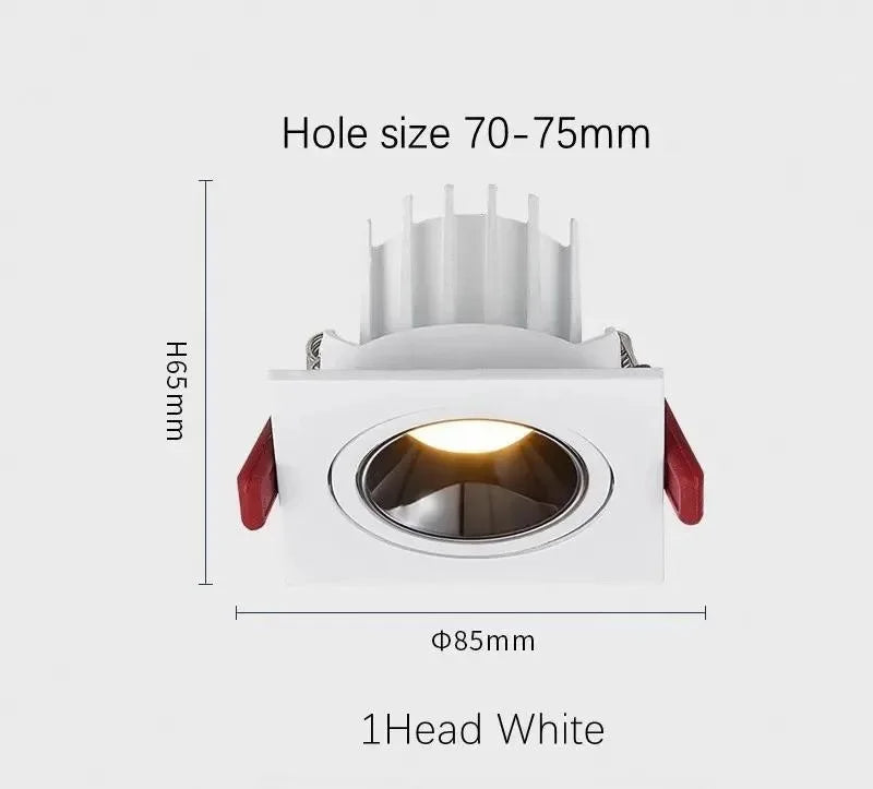 Plafonnier à spots Led intégré à intensité réglable