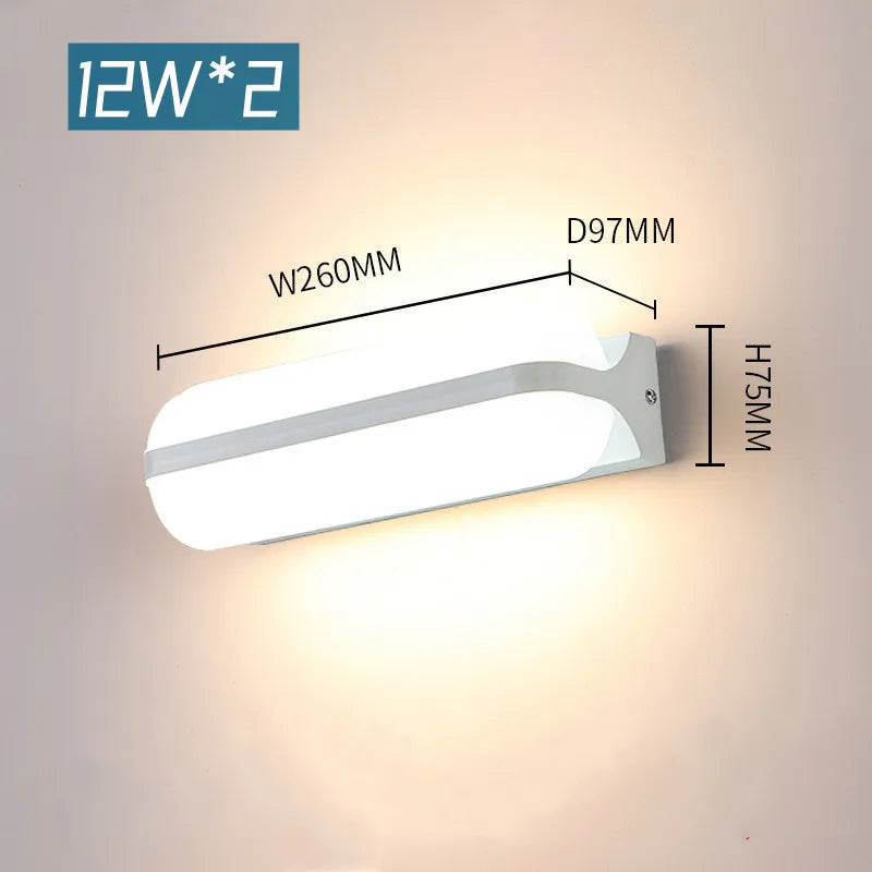 Applique murale extérieure Simple IP65 étanche applique murale externes pour jardin cour balcon couloir luminaire 85-265V