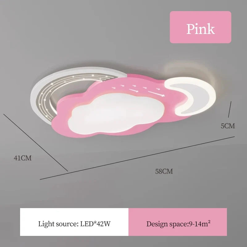 plafonnier moderne nuage arc-en-ciel pour chambre enfant