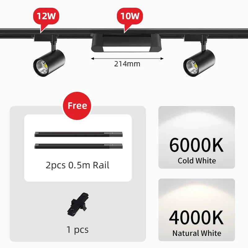 plafonnier sur rail design pour intérieur et éclairage moderne