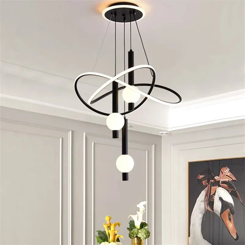 lustre post-moderne minimaliste pour une décoration intérieure élégante