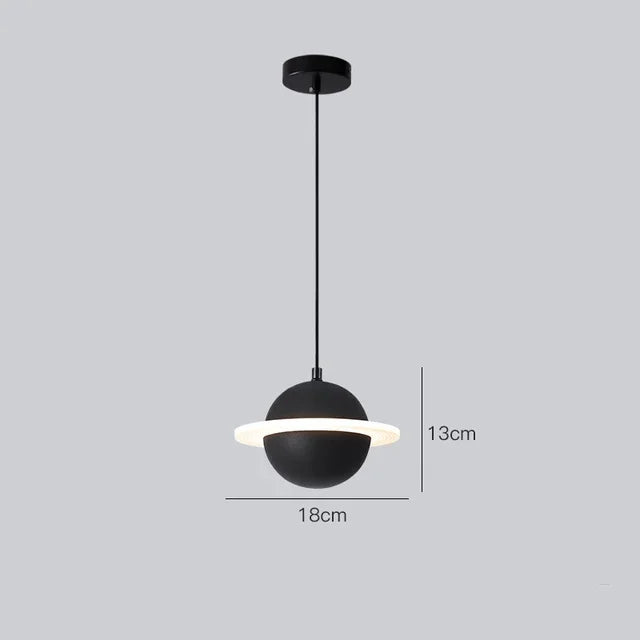 2024  New Hot Sale Resin Planet Pendant Lamp For Living Dining Room Restaurant Store Suspension Indoor Lighting Decor Luminaire
