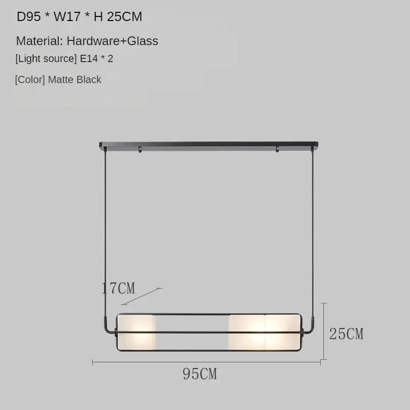 suspension en verre moderne pour éclairage de luxe intérieur