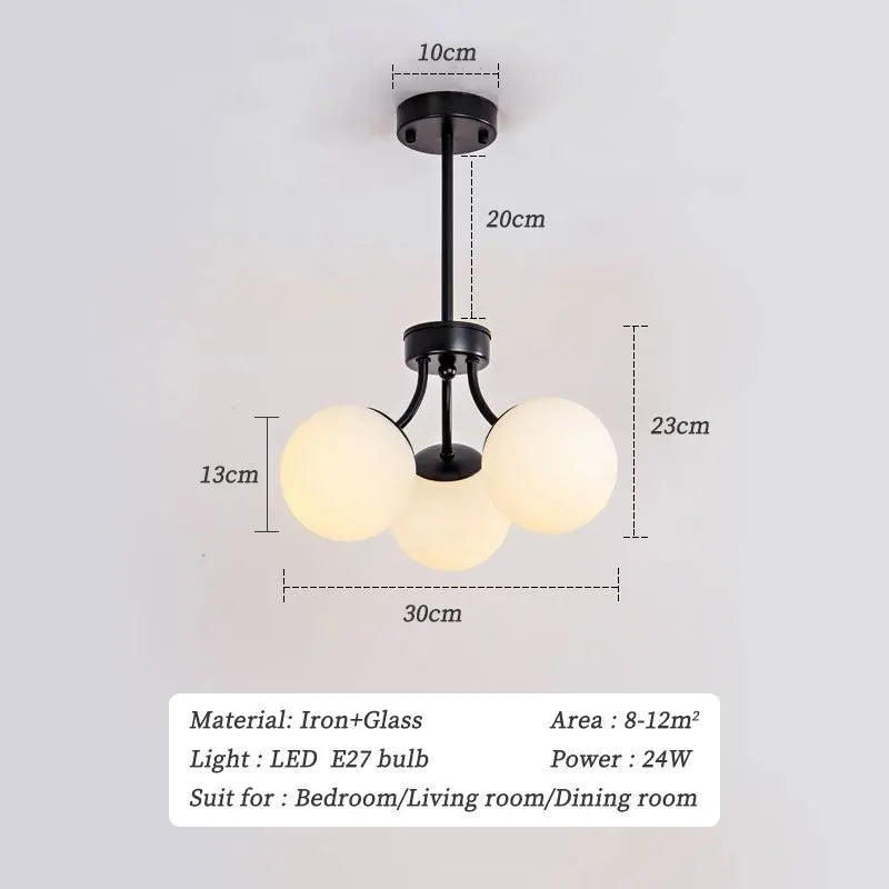 lustre led nordique 	 pour éclairage intérieur suspendu
