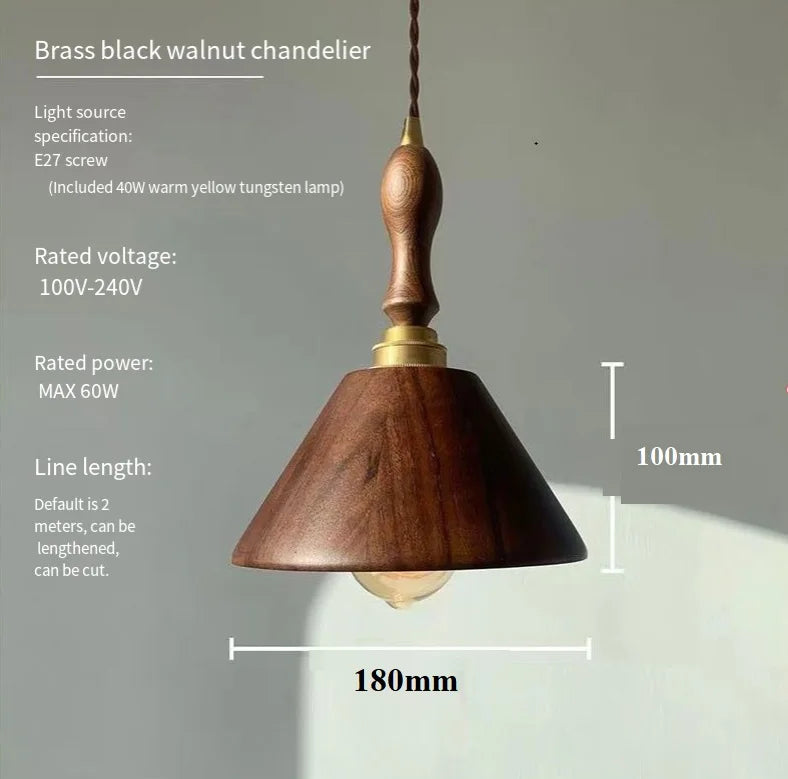 lustre en bois massif style japonais pour intérieur élégant