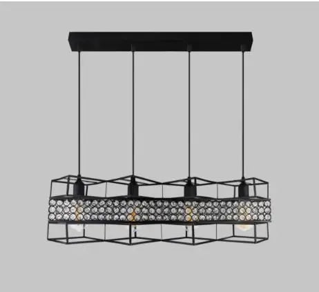Loft Industrial Style Hexagonal Iron Art Dining Room Chandelier Retro Living Room Bedroom Lamp Bar Edison Creative Lamps