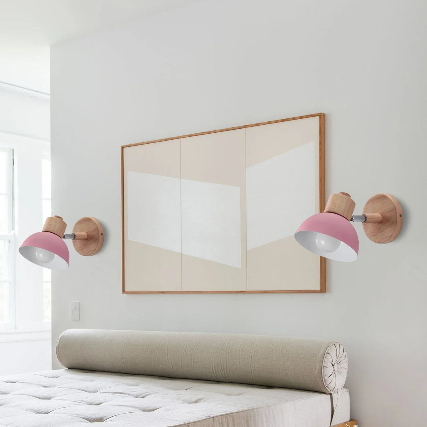applique murale nordique en bois style mignon et moderne