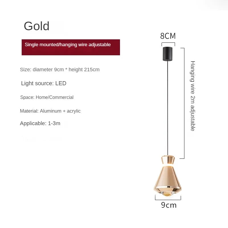 lampe de chevet postmoderne design lumineux pour décoration intérieure