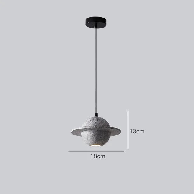 2024  New Hot Sale Resin Planet Pendant Lamp For Living Dining Room Restaurant Store Suspension Indoor Lighting Decor Luminaire
