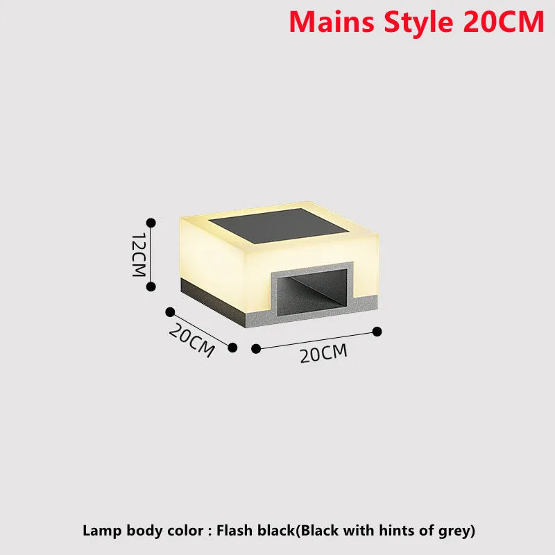 lampe solaire led étanche pour extérieur et jardin