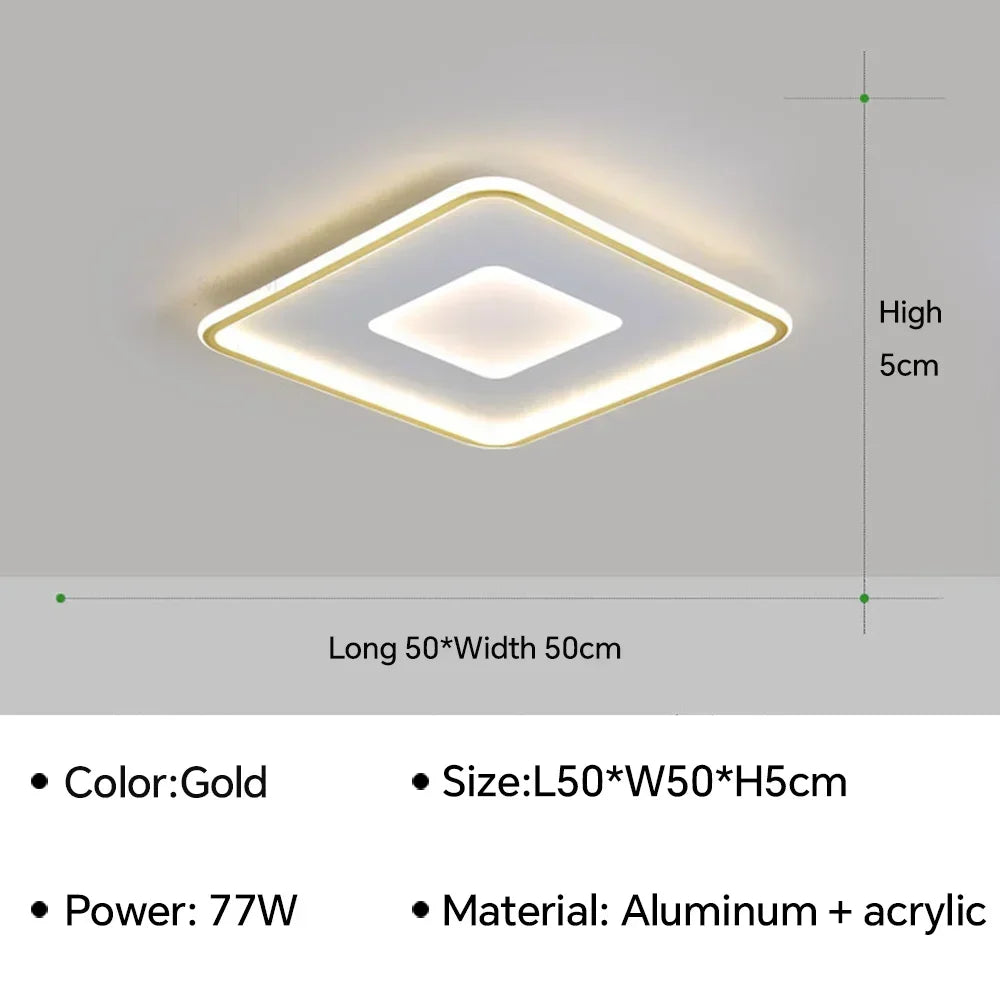 lustre moderne à leds pour décoration intérieure élégante