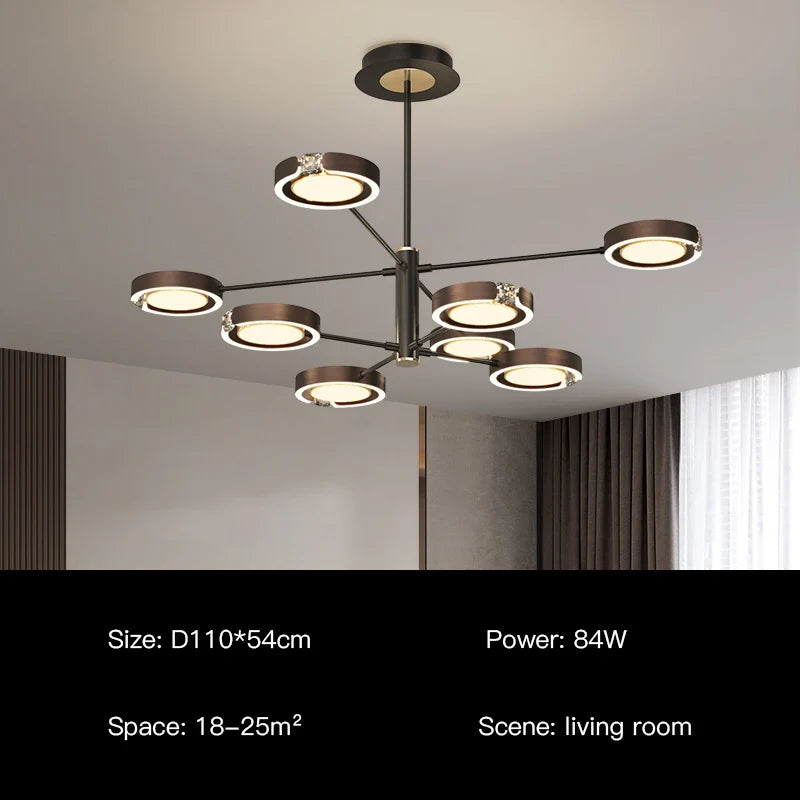 suspension led moderne au design minimaliste élégant pour intérieur