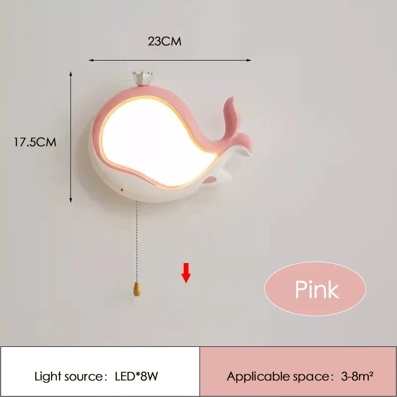 applique murale baleine mignonne pour chambre d enfant