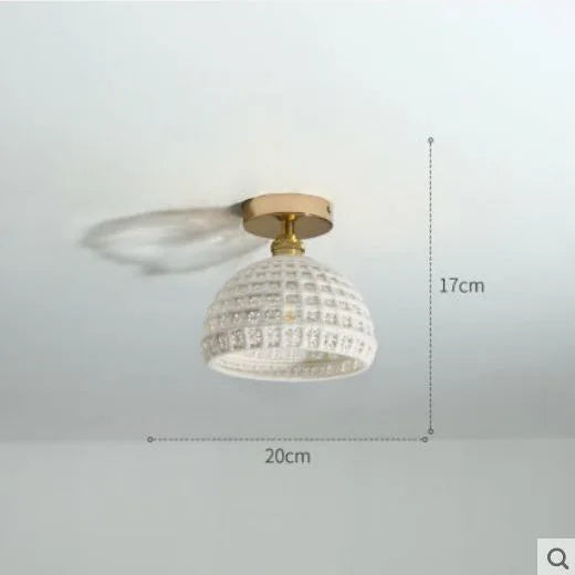plafonnier moderne en verre pour intérieur et extérieur lumineux