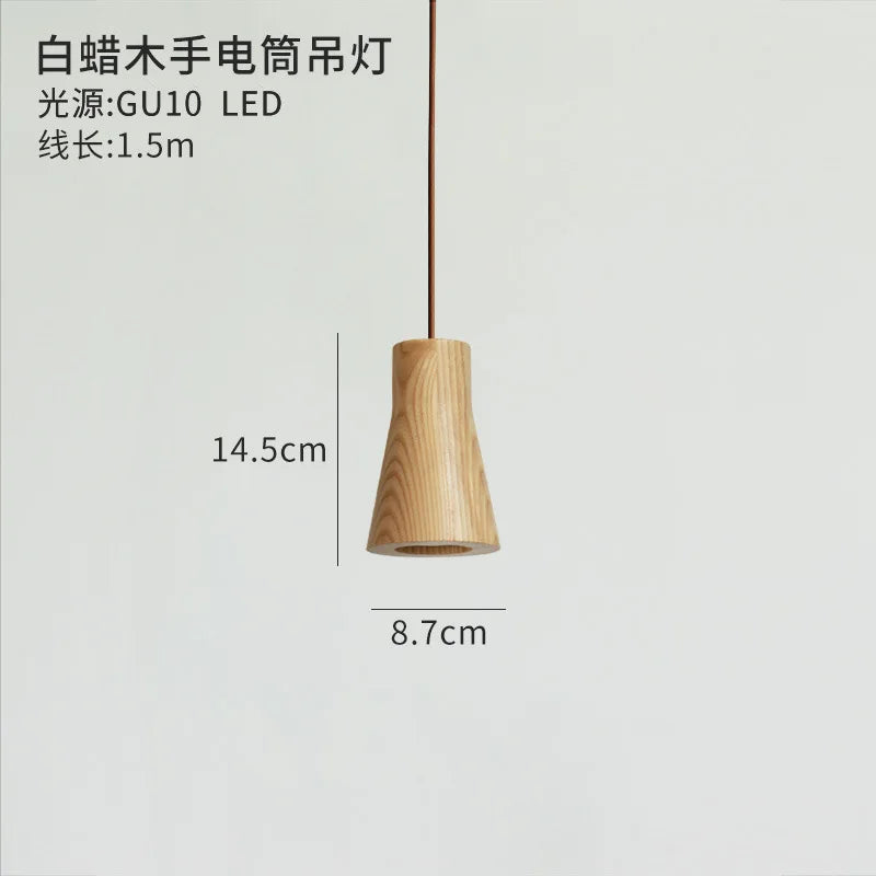 suspension style japonais en bois pour décoration intérieure