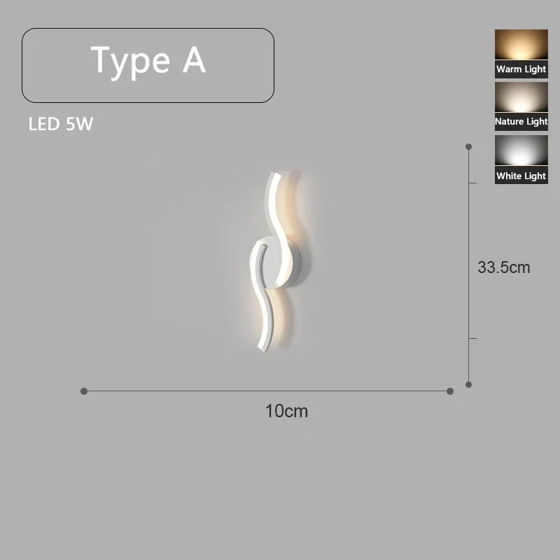 applique murale led minimaliste montée en surface