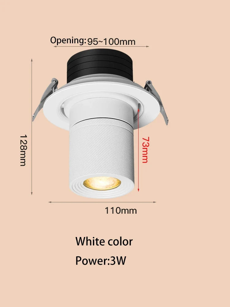 Spot lumineux Led encastrable avec technologie COB