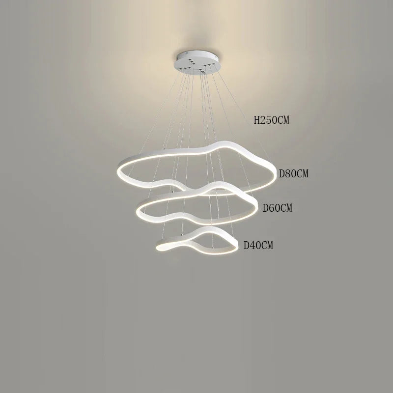 lustre suspension led pour éclairage intérieur moderne