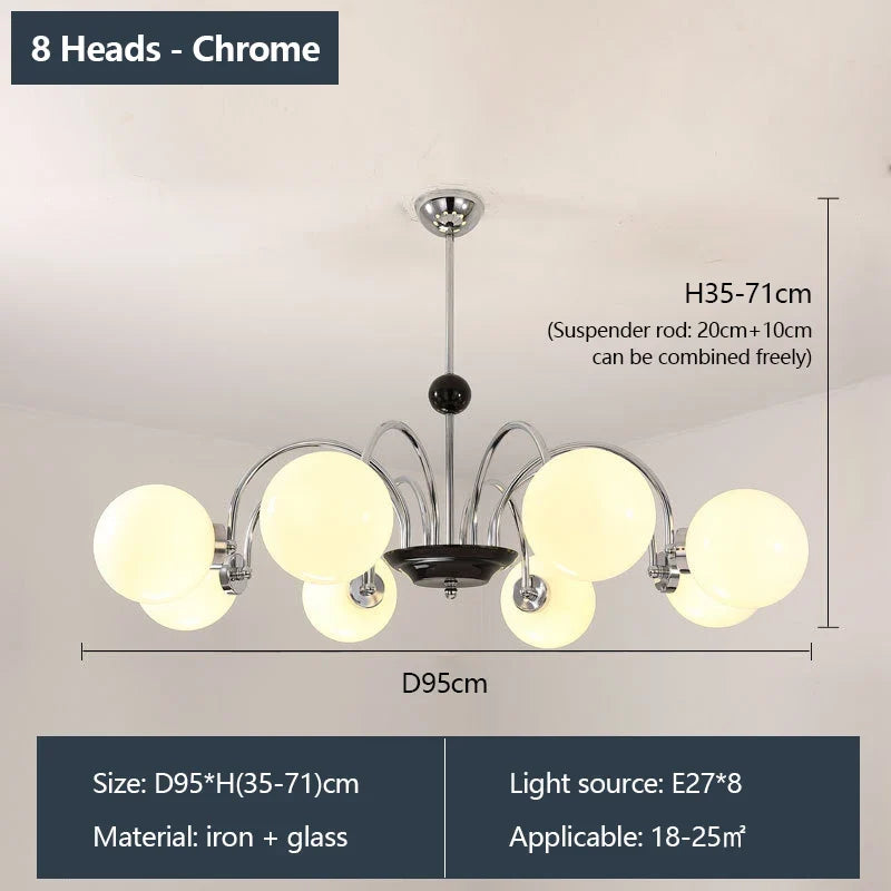 lustre rétro romantique avec protection des yeux et lumière douce