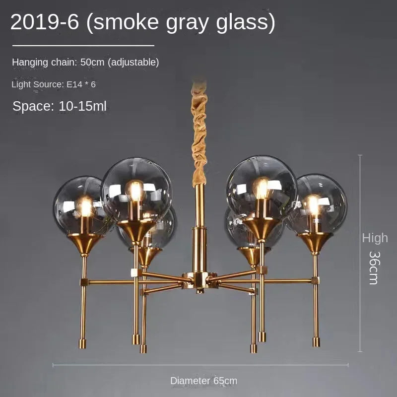 lustre moderne nordique design élégant pour éclairage d'ambiance