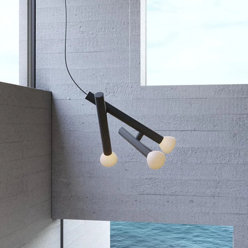 suspension design artistique luminaire décoratif cordon réglable